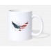 Patriotic Eagle American Flag 4Th July Gift Stars White Mugs